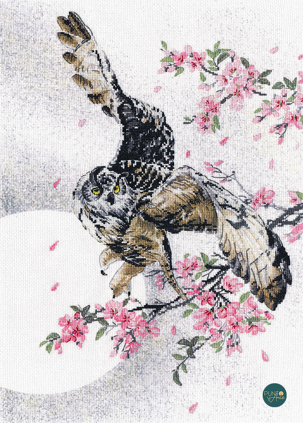In sakura flowers - РК-017 OVEN - Cross stitch kit