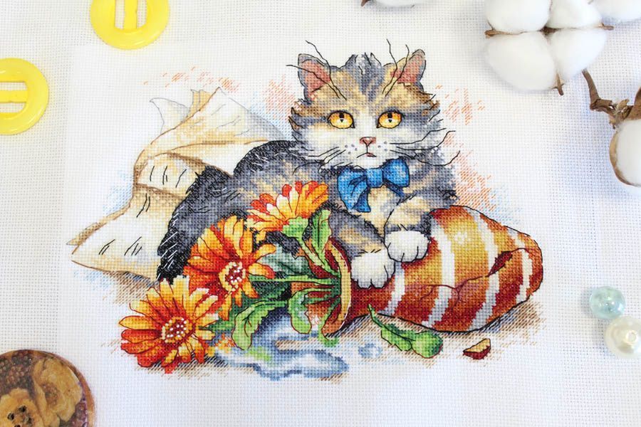 Kit de point de croix "Caprice poilu" SNV-843 MP Studia