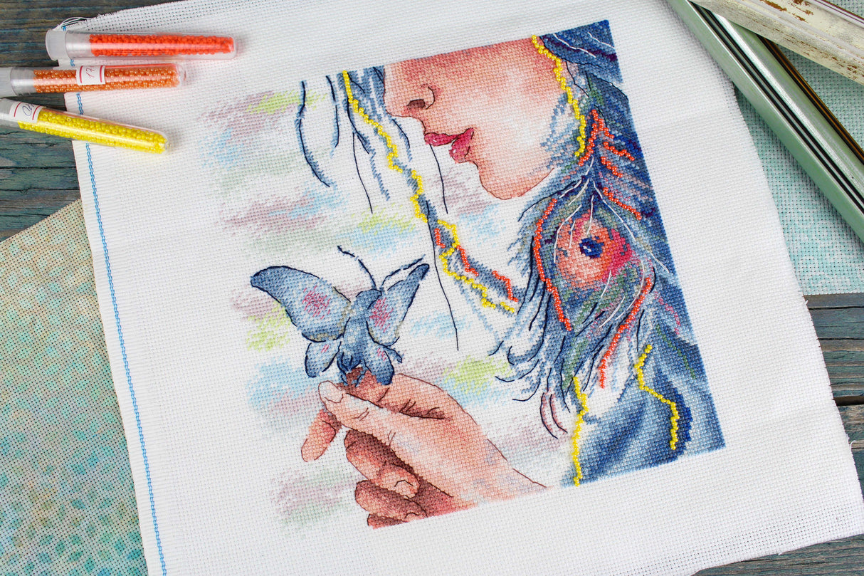 Cross Stitch Kit "My Soul" - MP Studia SNV-907