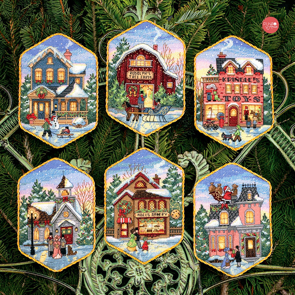 Adornos Navideños - 08785 Dimensions - Kit de punto de cruz