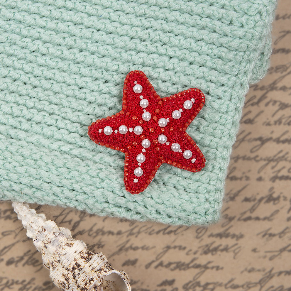 10-012 Broche. Estrella de mar - Klart - Kit Para Bordar con Abalorios