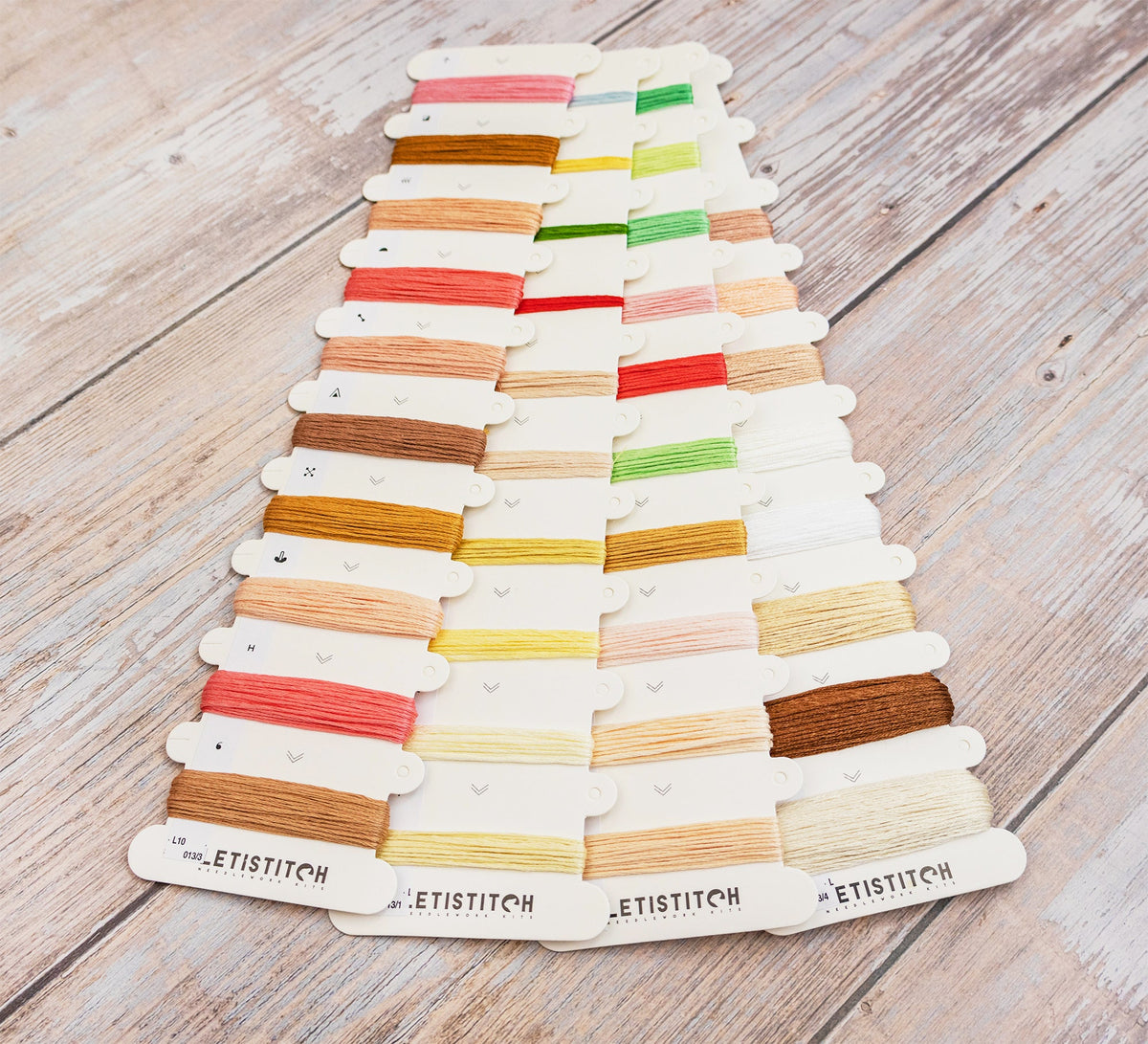 Hilos preclasificados del kit Letistitch L10-013 Pumpkin Pie Chase