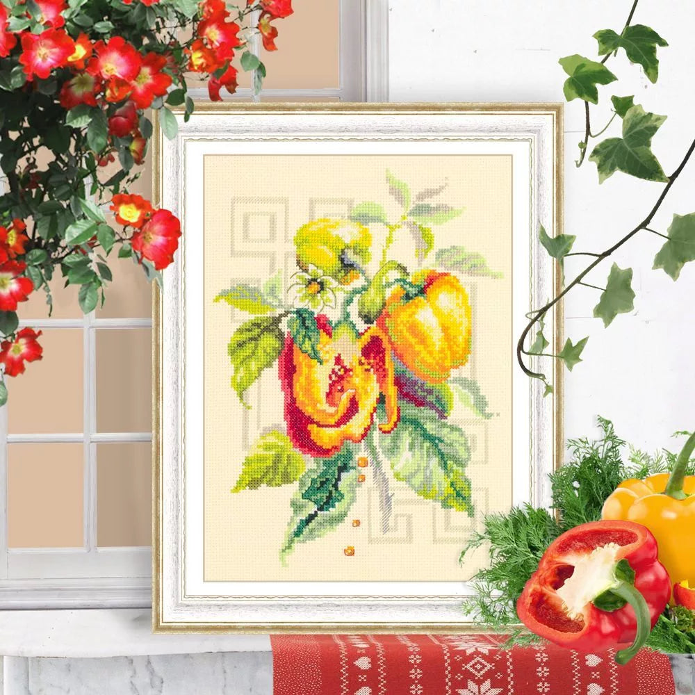 100-211 Poivre. Kit de point de croix à aiguille magique