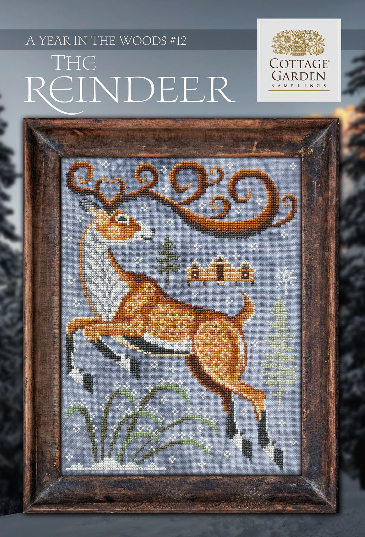 The Reindeer - Gráfico Punto de Cruz - Cottage Garden Samplings
