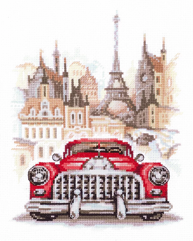 110-021 Buick Retro. Magic Needle Cross Stitch Kit