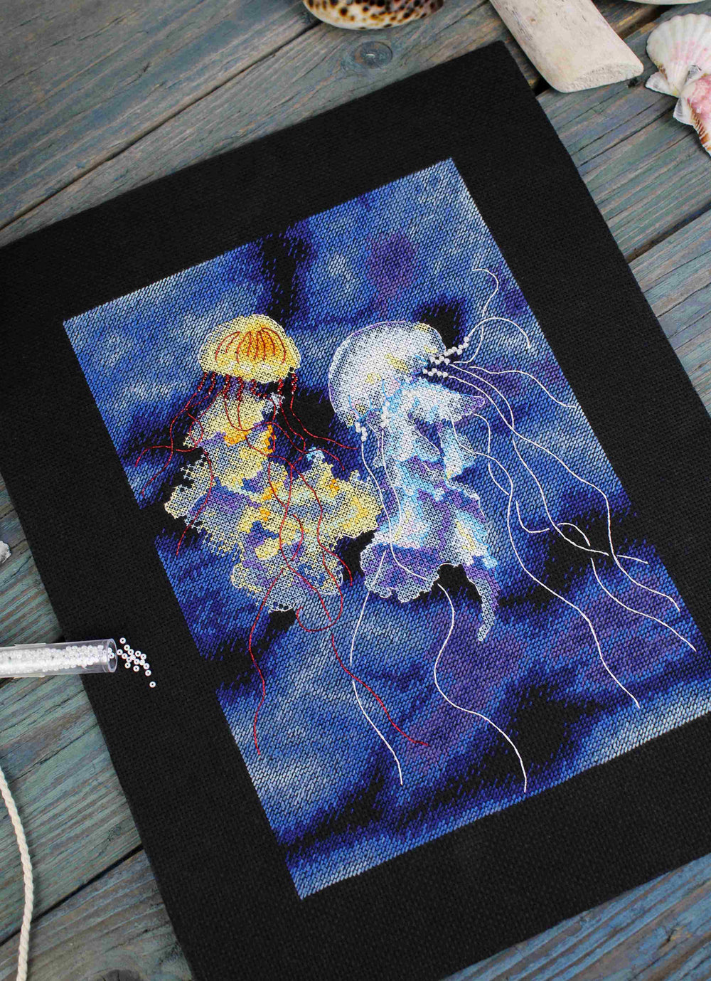 Magie sous-marine – Kit de broderie au point de croix MP Studia SNV-887