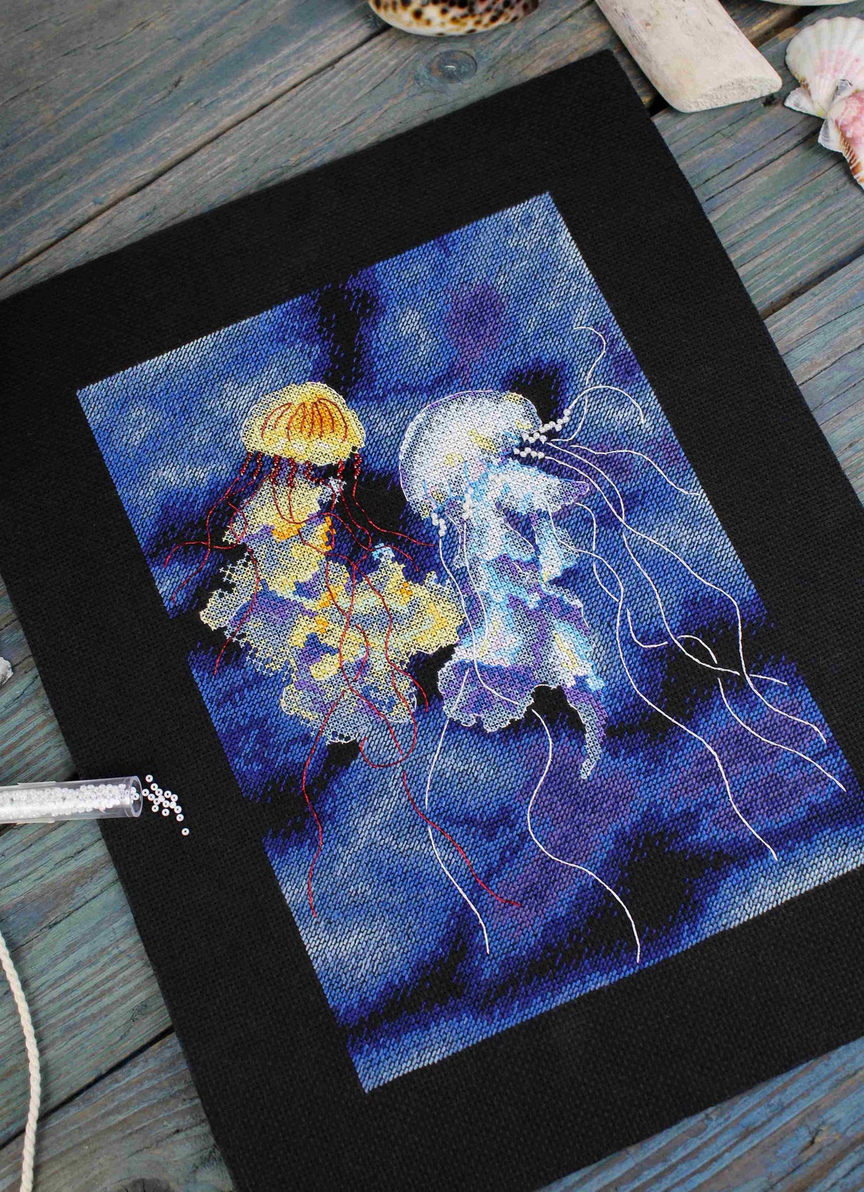 Magie sous-marine – Kit de broderie au point de croix MP Studia SNV-887