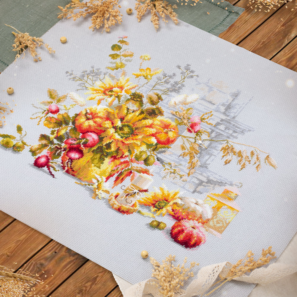 120-012 Autumn Improvisation. Magic Needle Cross Stitch Kit