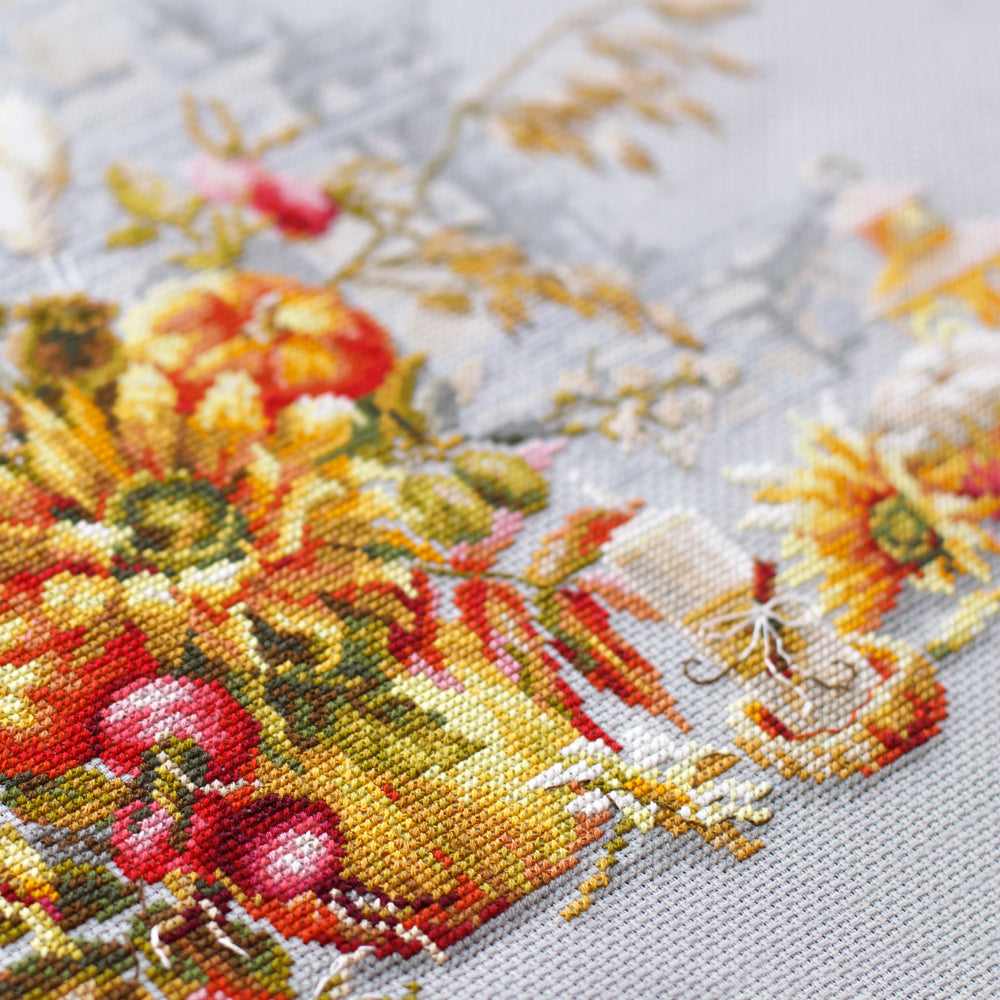 120-012 Autumn Improvisation. Magic Needle Cross Stitch Kit