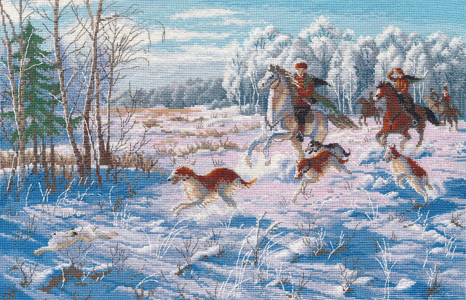 1258 Winter Hunt - OVEN - Cross Stitch Kit