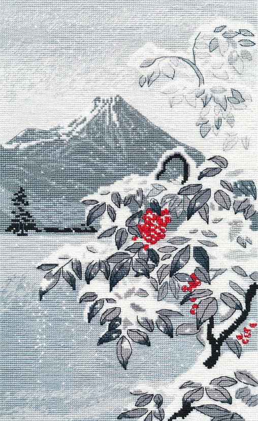 Winter landscape with rowan - 1398 OVEN - Cross stitch kit