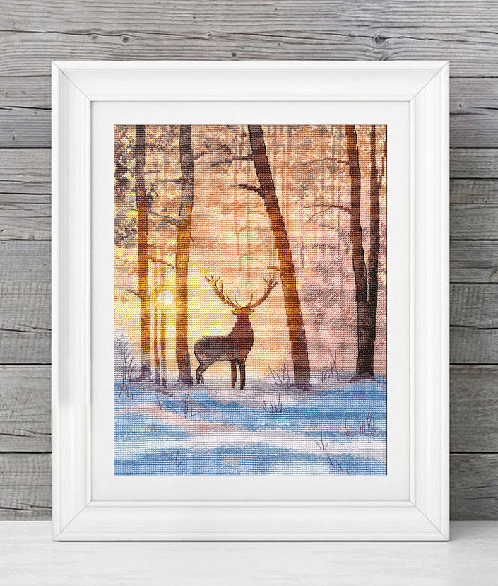 In the winter forest - 1399 OVEN - Cross stitch kit