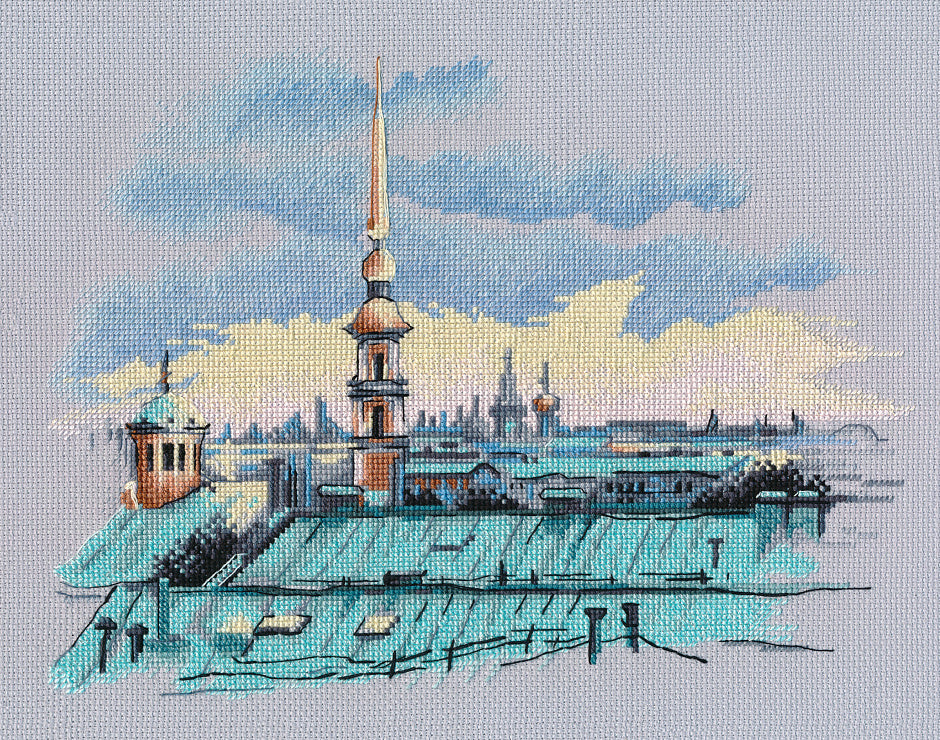 Roofs of Saint Petersburg - 1472 OVEN - Cross Stitch Kit