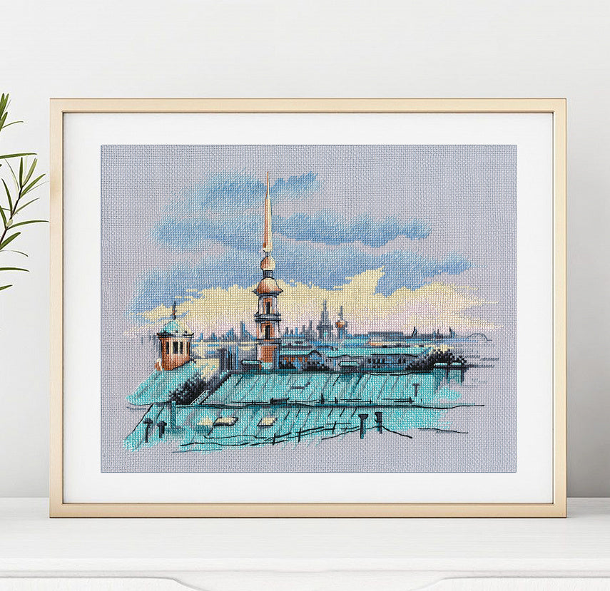 Roofs of Saint Petersburg - 1472 OVEN - Cross Stitch Kit