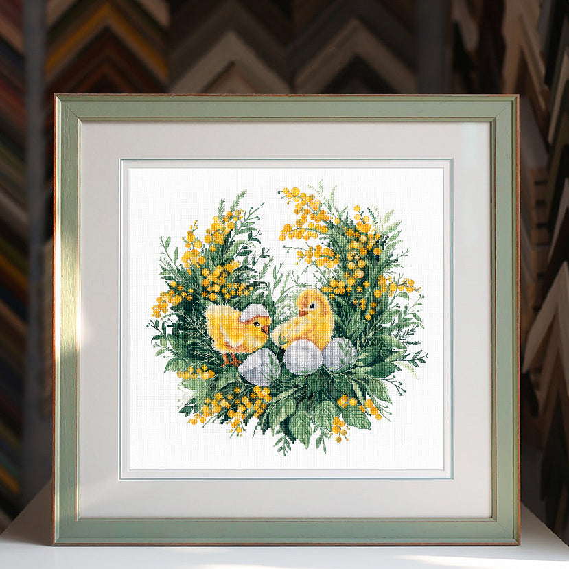 Kit de point de croix. Histoire de printemps - FOUR 1477