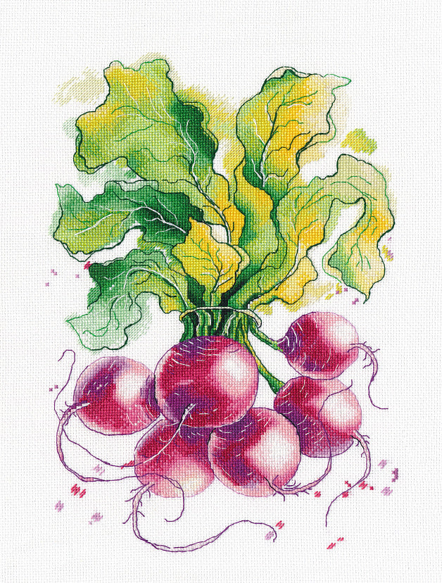 OVEN Radish Cross Stitch Kit 1481