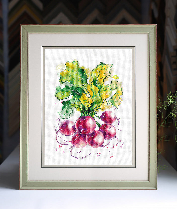 OVEN Radish Cross Stitch Kit 1481