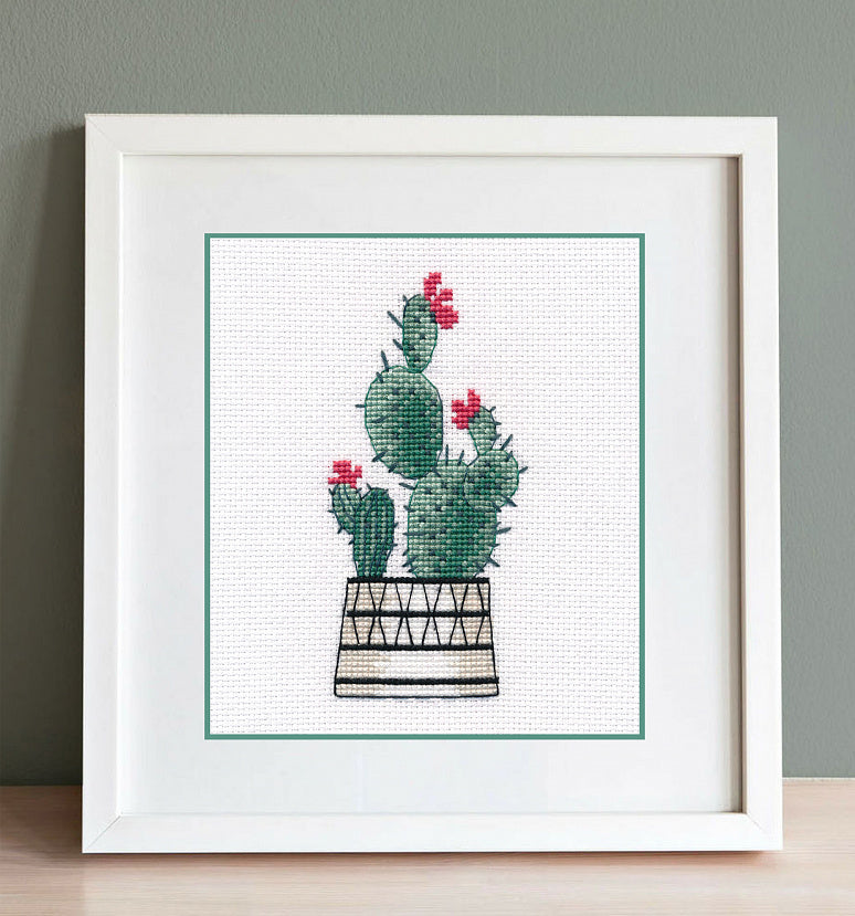 Kit de Punto de Cruz Cactus de Pera - 1489 OVEN