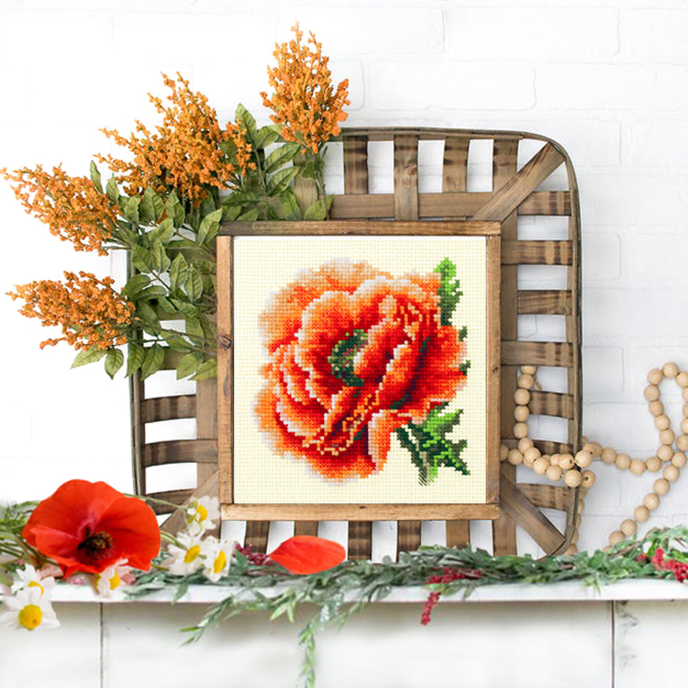 Kit point de croix coquelicot - Aiguille magique 150-012