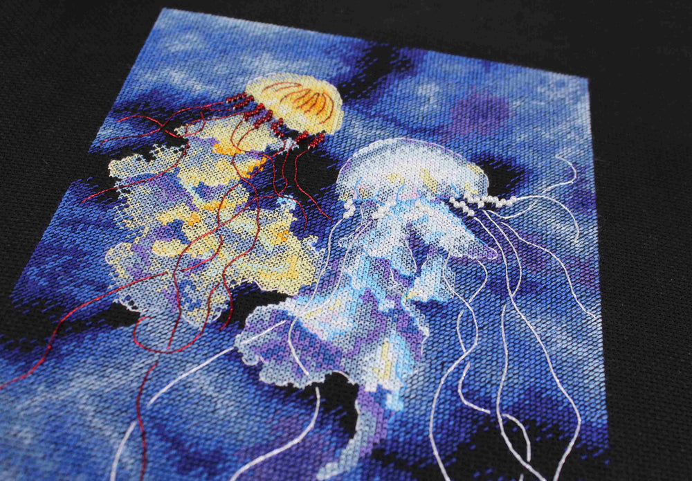Magie sous-marine – Kit de broderie au point de croix MP Studia SNV-887
