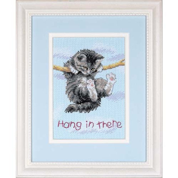 Hang on Kitty - 16734 Dimensions - Kit de punto de cruz