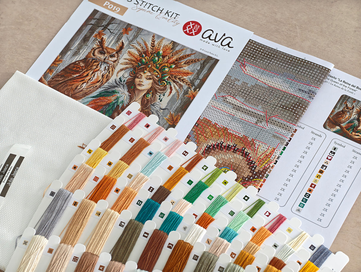 AVA Stitch “The Queen of the Forest” cross stitch kit P019