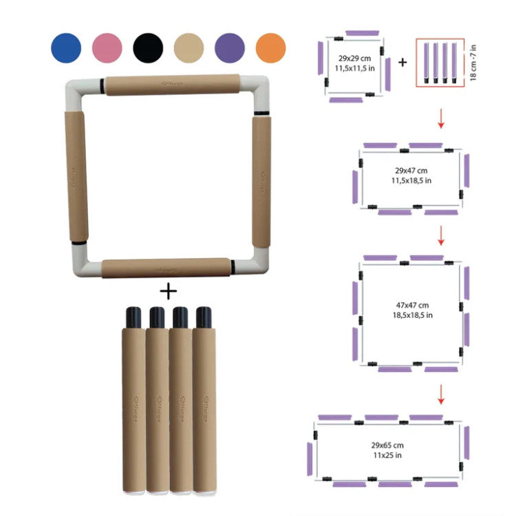 Nurge 270 Extension Piece for Hoop with Clips, 18 cm