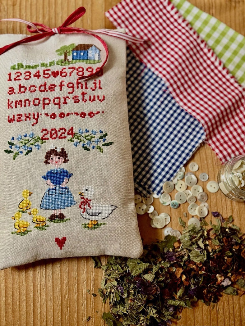 Sampler 2024 - Lilli Violette - Gráfico de punto de cruz