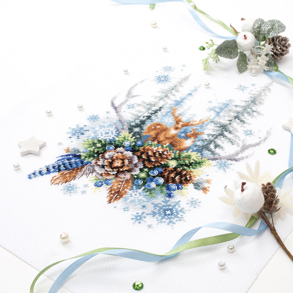 200-017 Spirit of the Winter Forest. Magic Needle Cross Stitch Kit