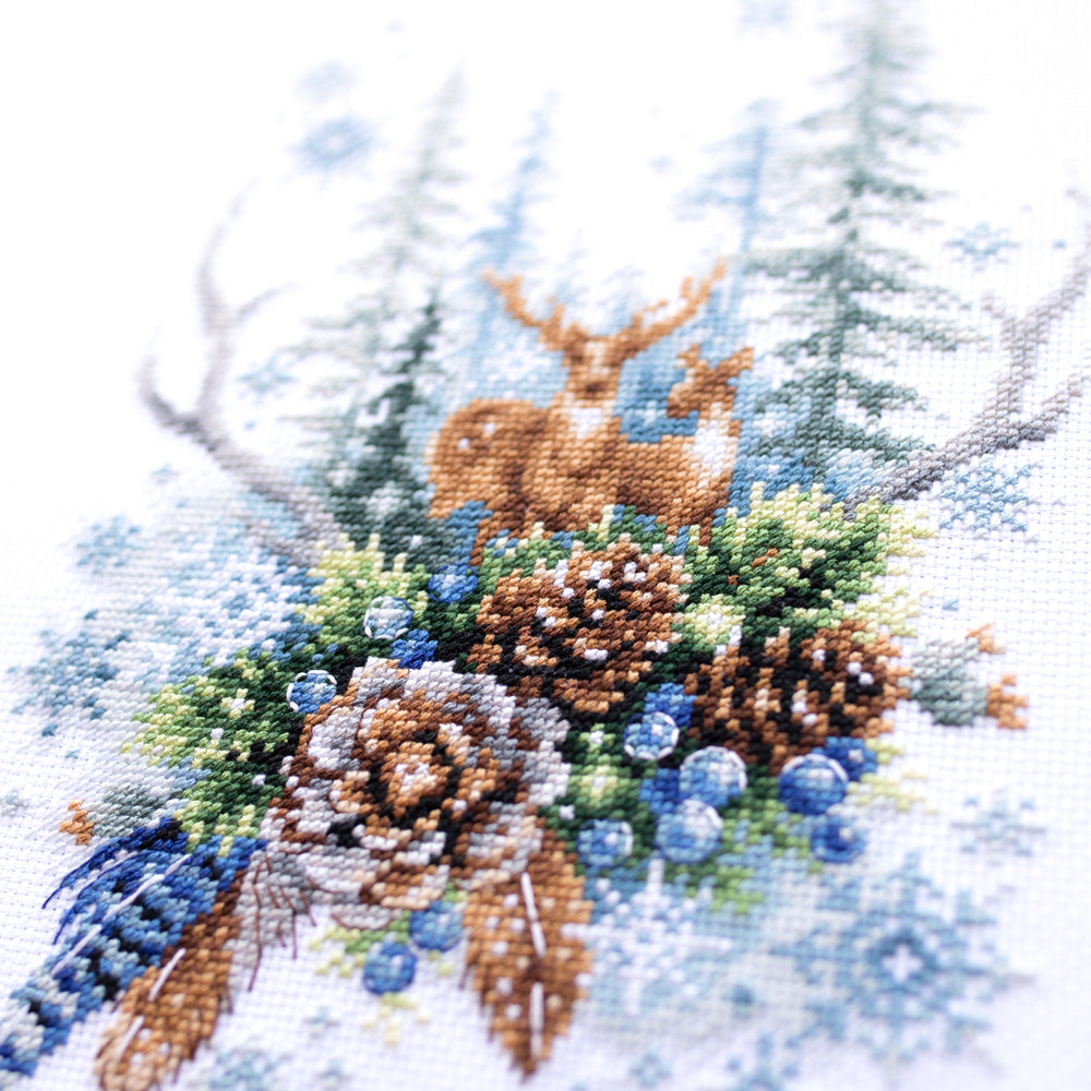 200-017 Spirit of the Winter Forest. Magic Needle Cross Stitch Kit