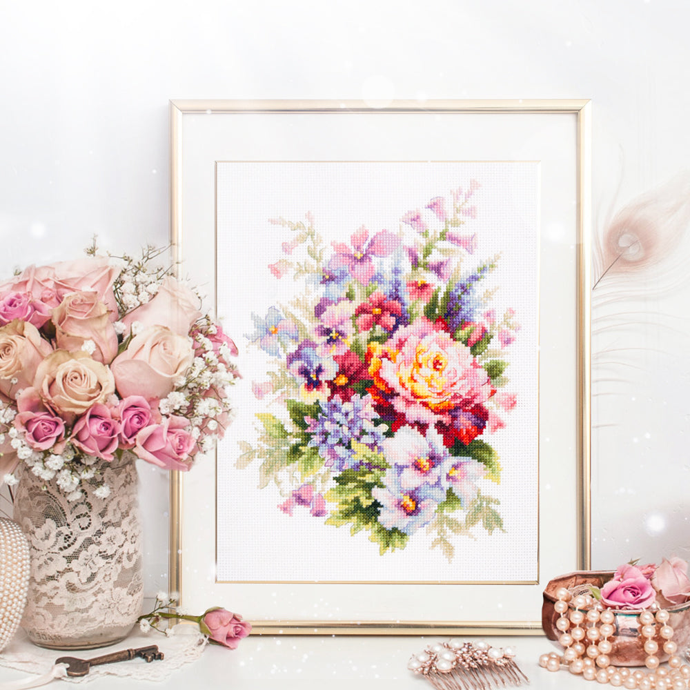 Kit de point de croix Fleurs d'été - Aiguille magique 210-311