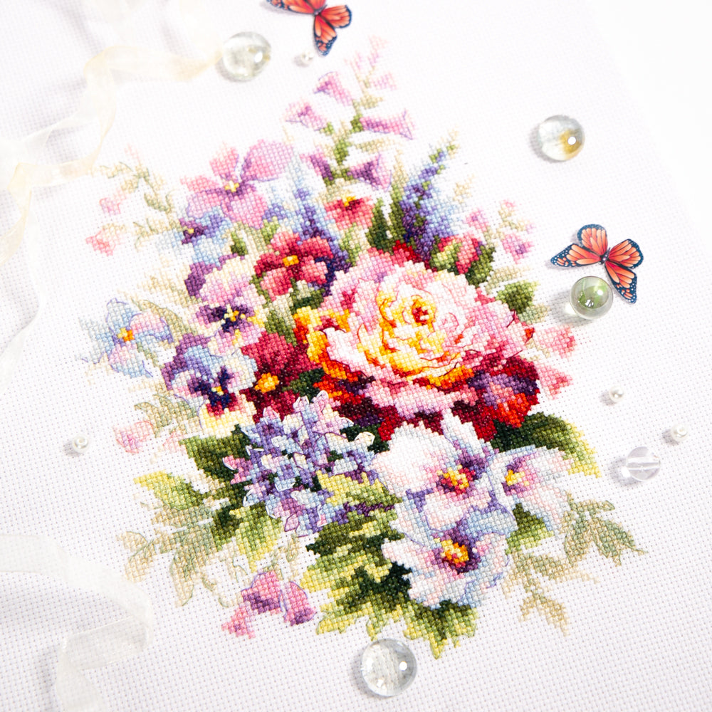 Kit de point de croix Fleurs d'été - Aiguille magique 210-311