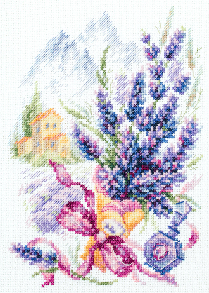 219-378 Mountain Lavender. Magic Needle Cross Stitch Kit