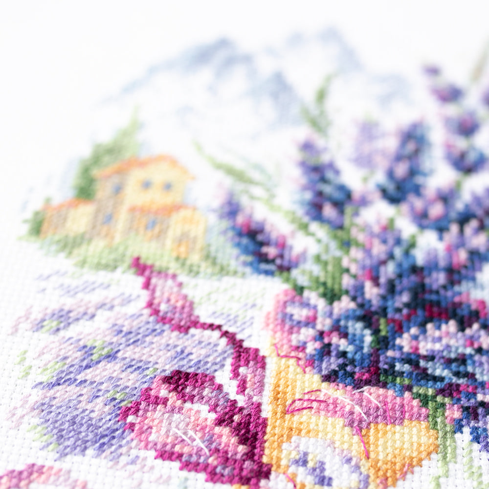 219-378 Mountain Lavender. Magic Needle Cross Stitch Kit