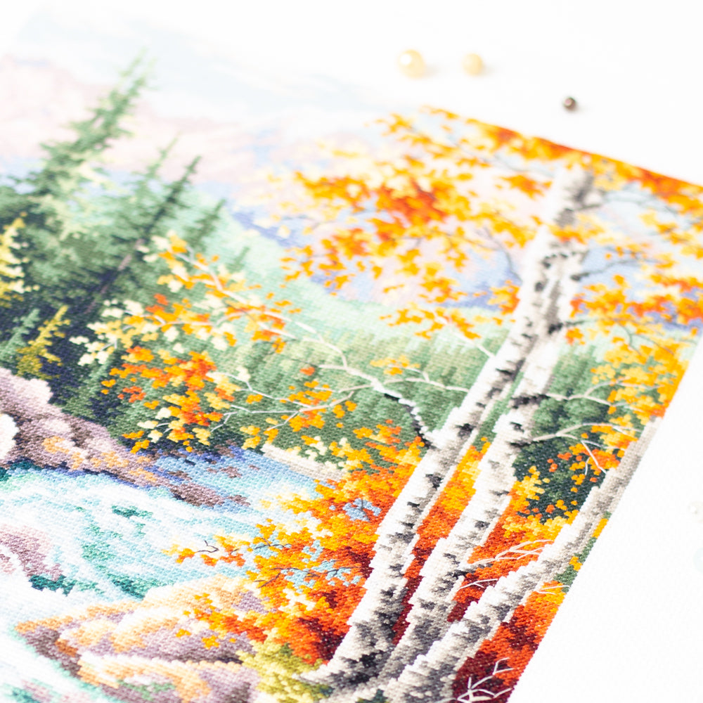 Magic Needle Cross Stitch Kit - Mountain Stream, 250-330