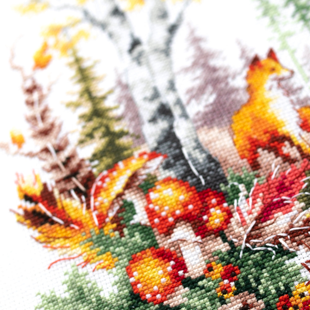 250-698 Spirit of the Autumn Forest. Magic Needle Cross Stitch Kit