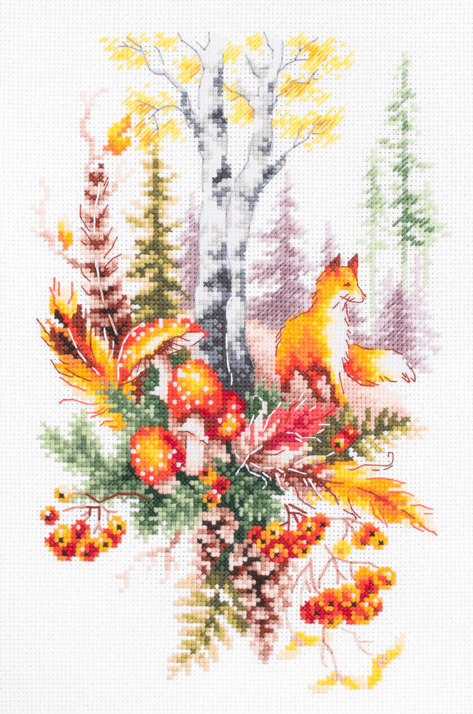 250-698 Spirit of the Autumn Forest. Magic Needle Cross Stitch Kit