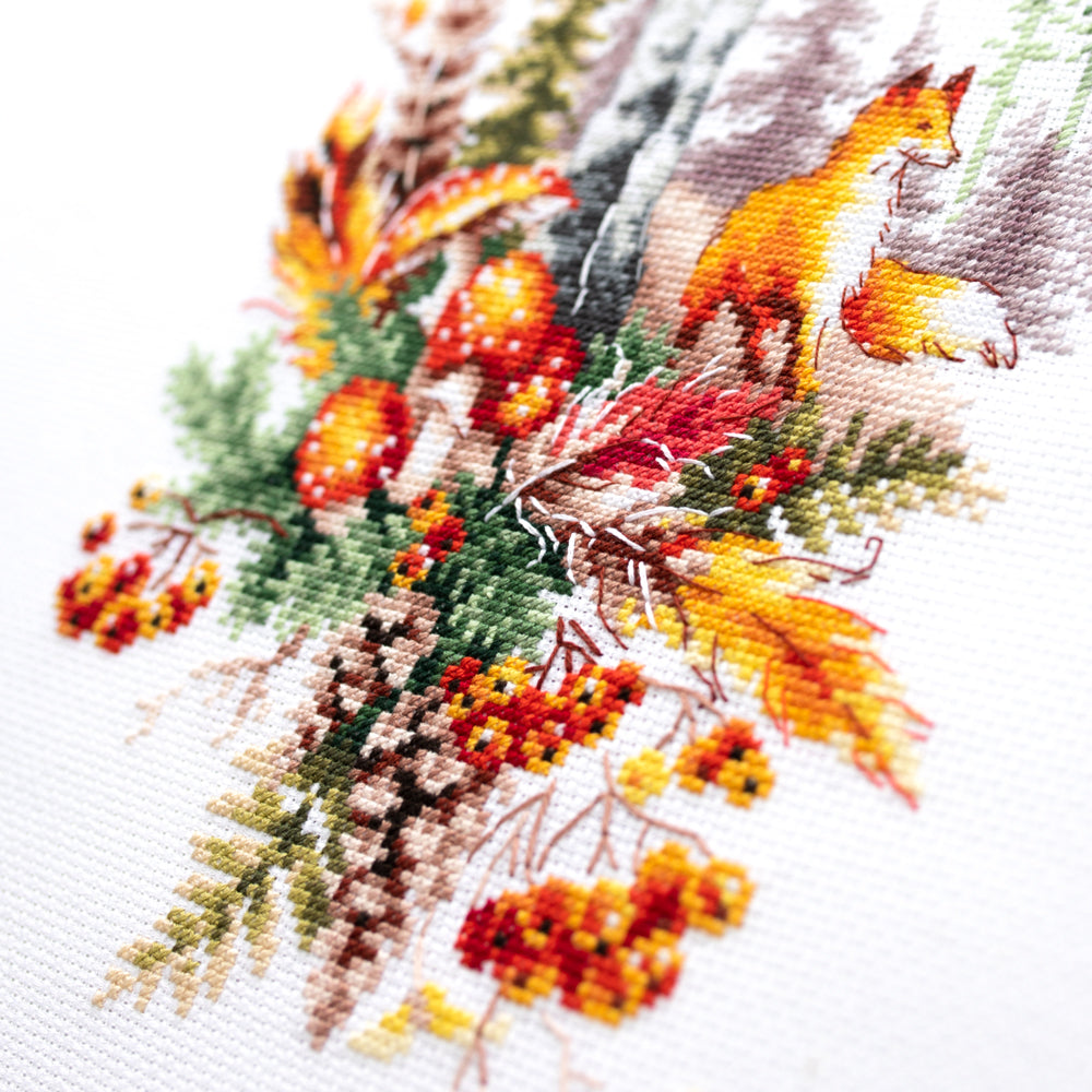 250-698 Spirit of the Autumn Forest. Magic Needle Cross Stitch Kit
