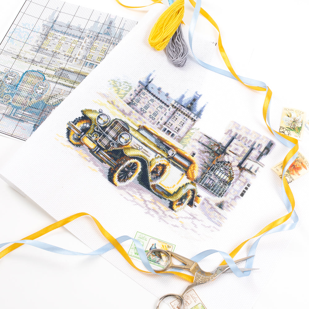 250-744 Vintage style. Classic. Magic Needle Cross Stitch Kit