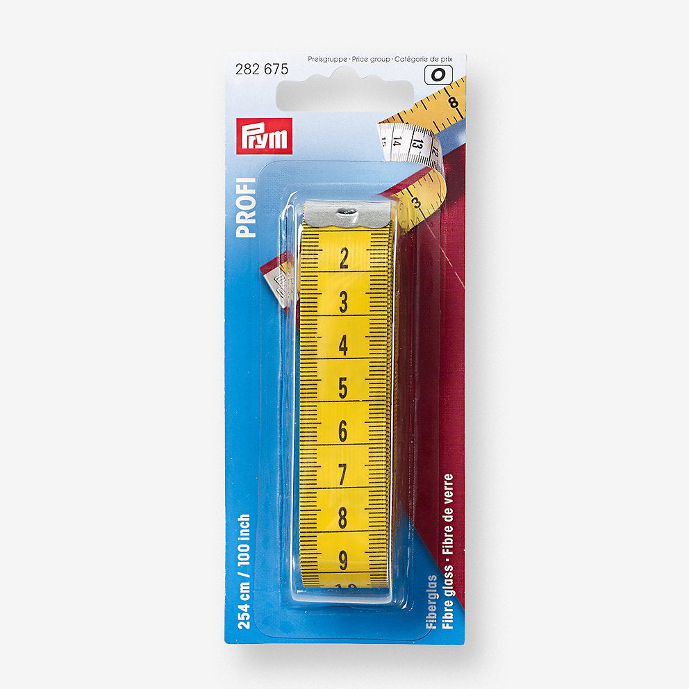 PROFI fiberglass measuring tape 254 cm - Prym 282675