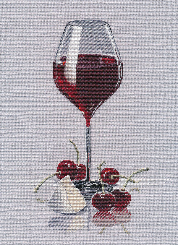 Kit de punto de cruz "Cherry Evening" 1601 Oven