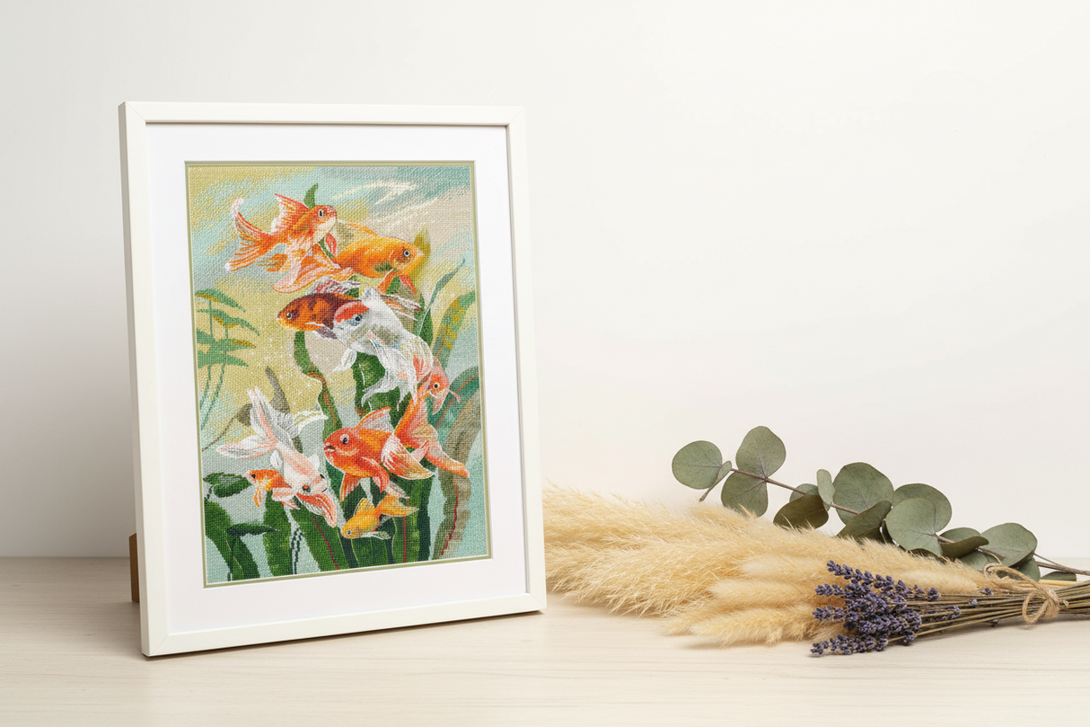 Oven Cross Stitch Kit "Golden Dance" 1630