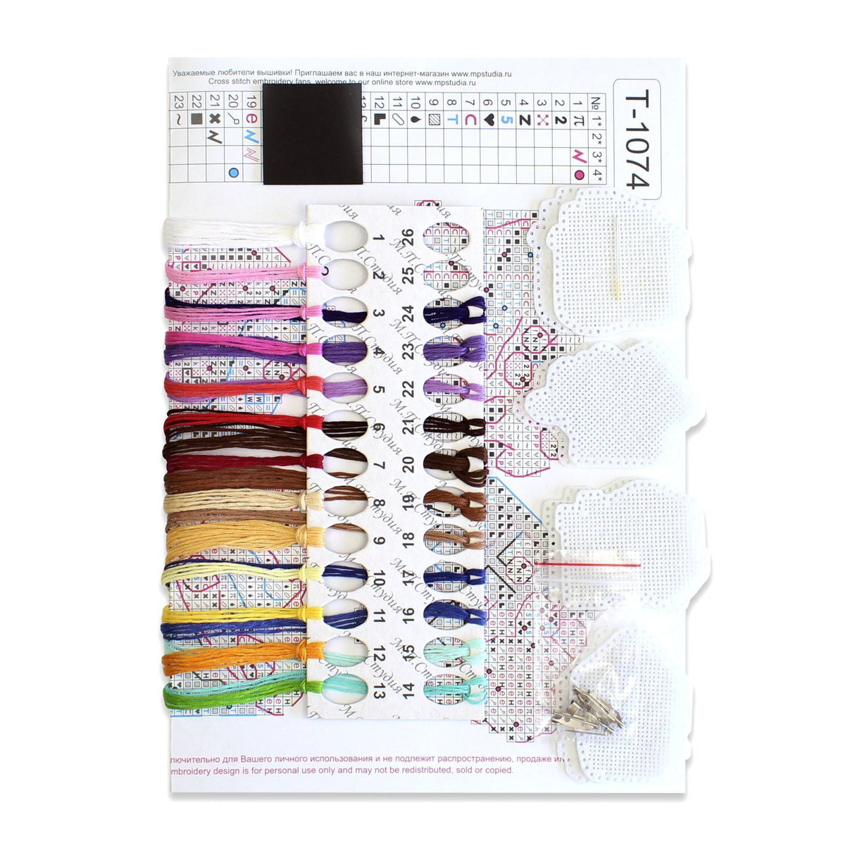 Kit de punto de cruz "Postre. Iconos. Imánes" ST-1074 MP Studia