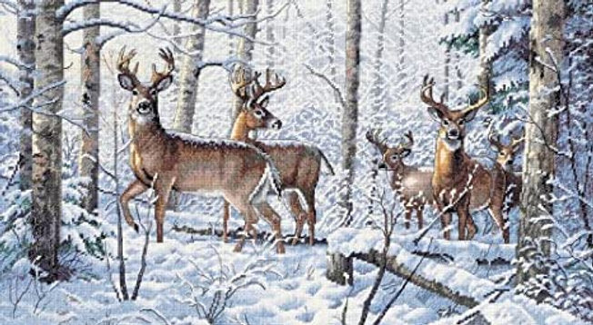 Woodland Winter - 35130 Dimensions - Kit de punto de cruz