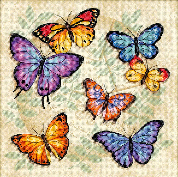 PROFUSIÓN DE MARIPOSA - 35145 Dimensions - Kit de punto de cruz