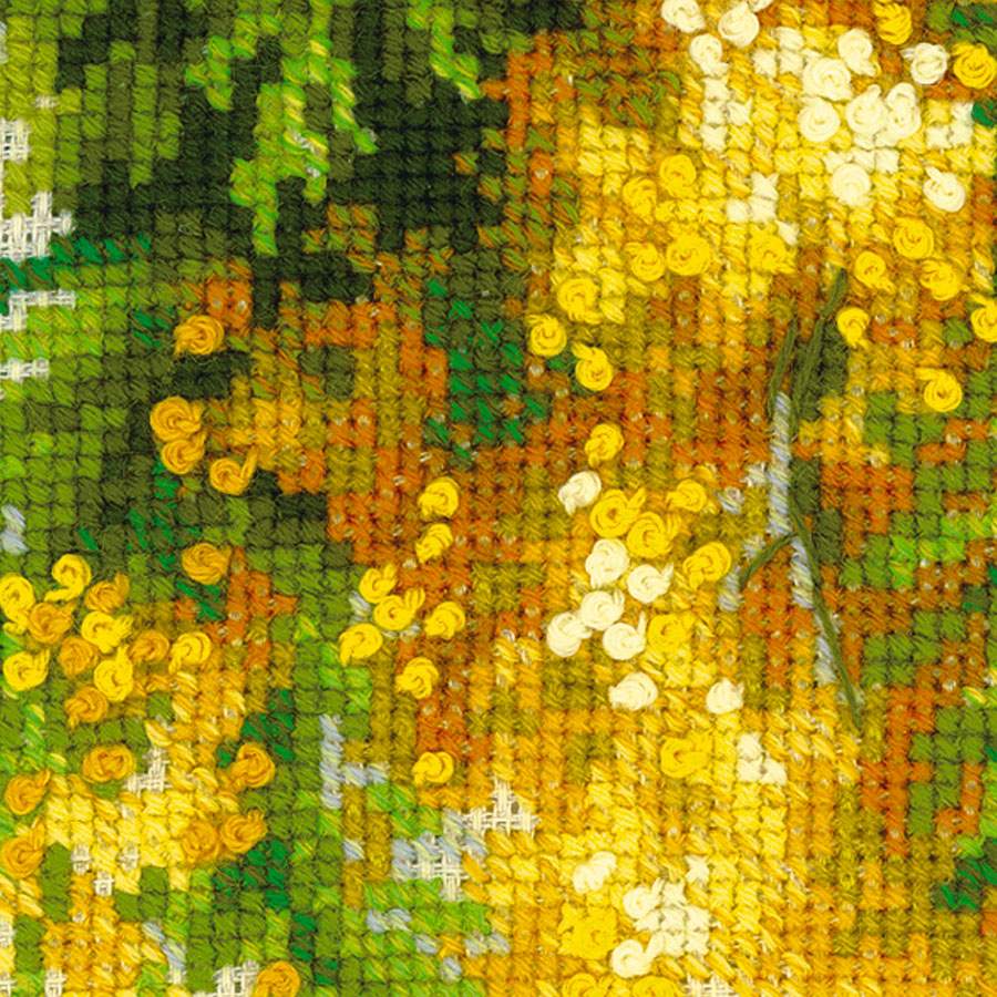 Kit de broderie au point de croix - "Mimosa" - Riolis 1615