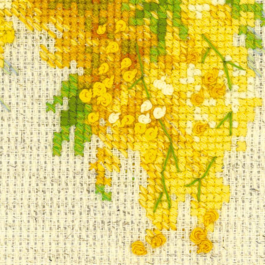 Kit de broderie au point de croix - "Mimosa" - Riolis 1615