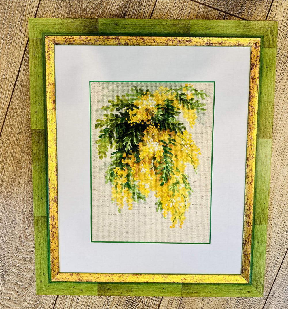 Kit de broderie au point de croix - "Mimosa" - Riolis 1615