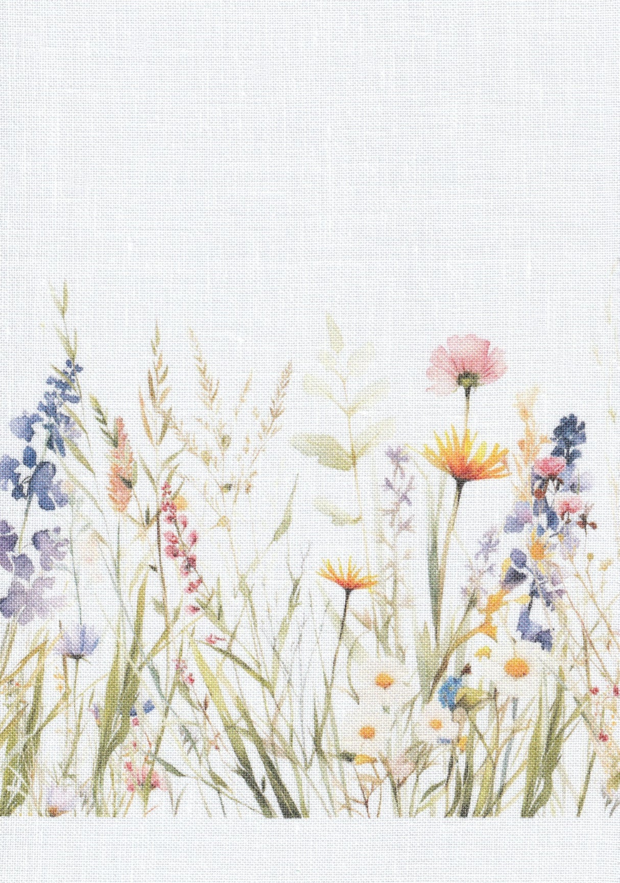 Tela Belfast Zweigart 3609/90004 Wild Meadow vista vertical
