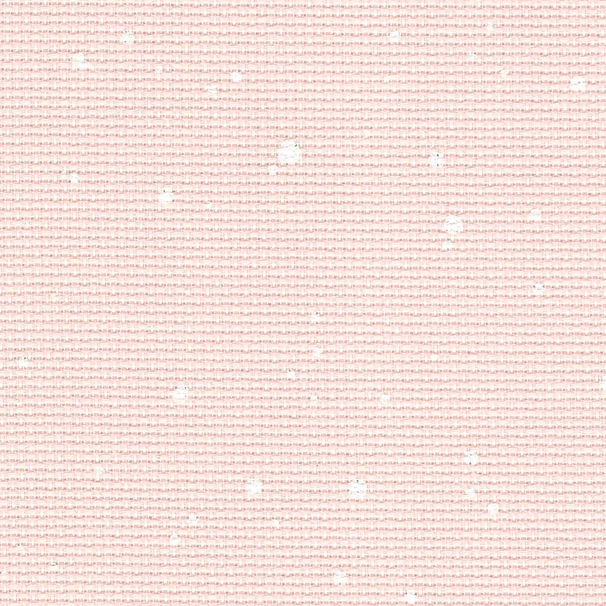 Tela Aida 14ct Zweigart Splash – No. 3706/4259 (Color Rosa con Motas Blancas)